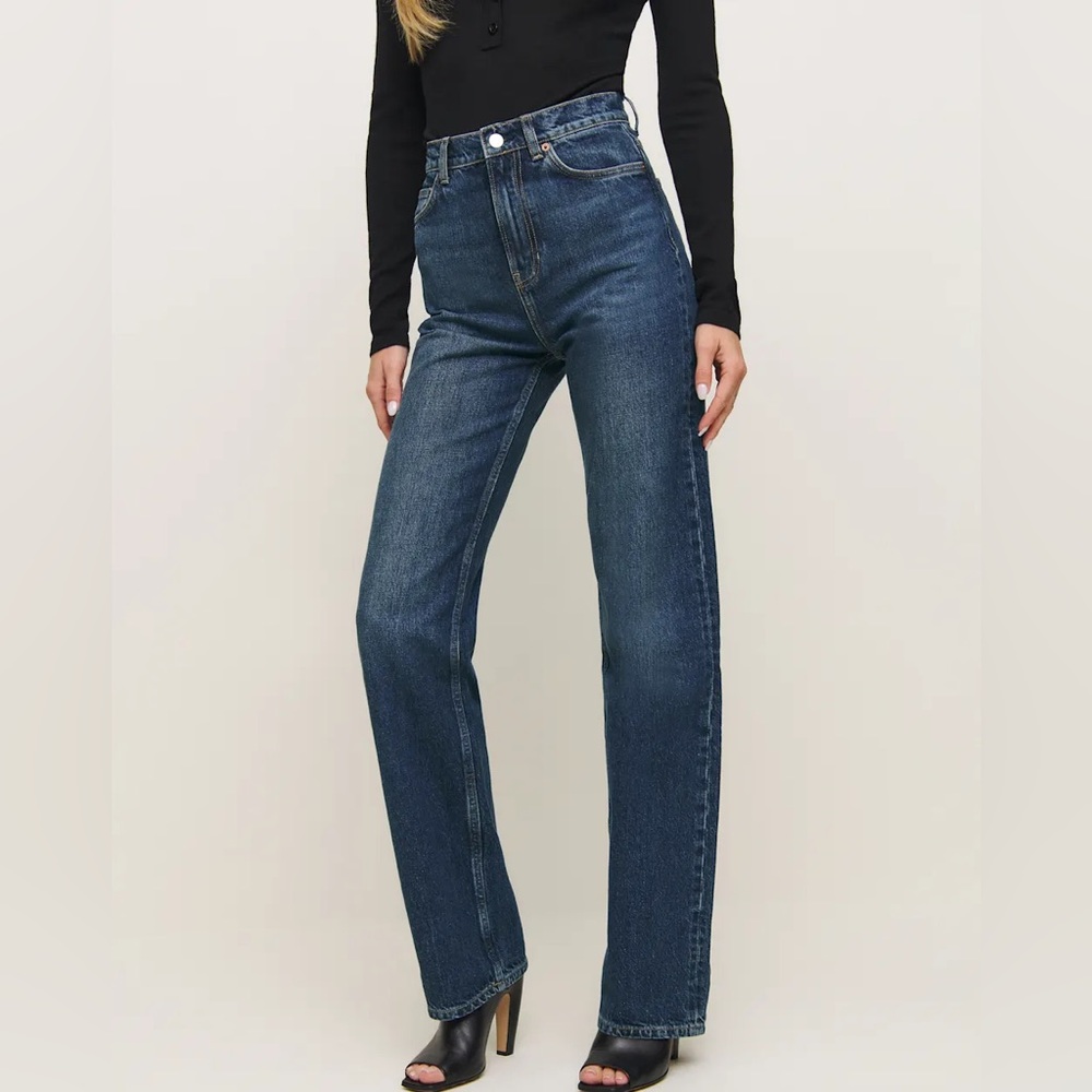 Reformation Wilder High Rise Wide Leg Jeans in Donner. Size 28 -never worn!